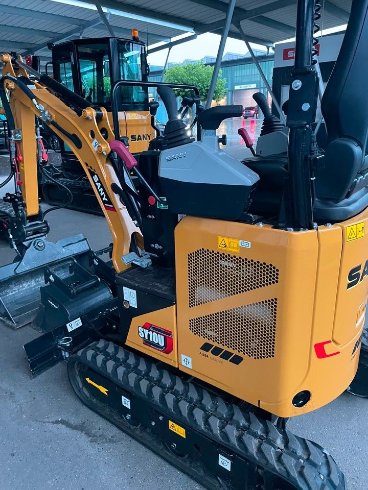 Minibagger SANY 1,0to mieten bei Basti’s Baumaschinenverleih – 3