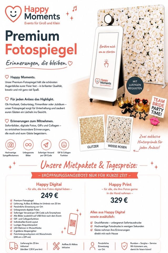 Fotobox mieten in Namborn – das Highlight auf jeder Feier