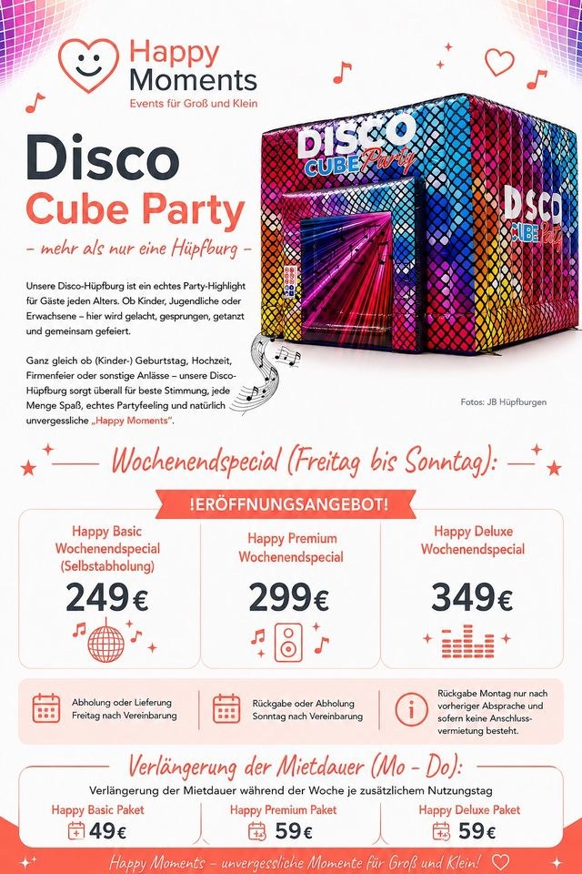 Disco Hüpfburg mieten in Namborn – Hüpfspaß für jede Feier – 3