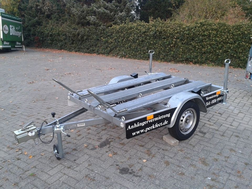 Motorradtrailer Trailer 750 Kg Klasse B mieten in Haselünne