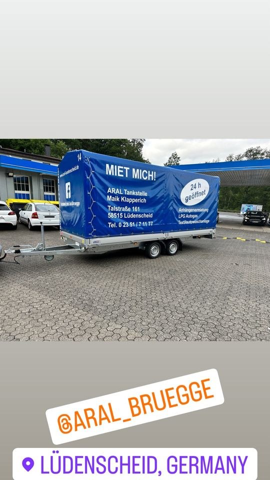Plananhänger XXL mieten in Lüdenscheid – für Umzug, Garten & Transport