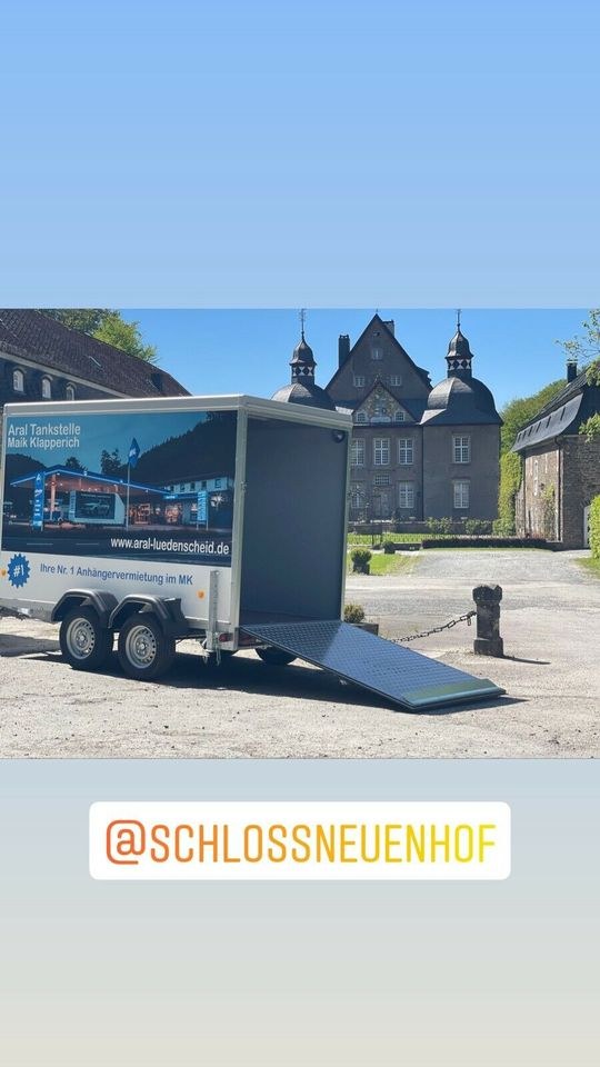 Motorradanhänger Kofferanhänger Rampe mieten bei Solutions & Sales