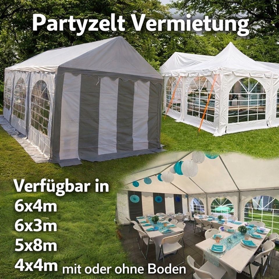 Partyzelt Festzelt 6x4 4x4 Pagodenzelt 3x6 5x8 mieten in Kaarst
