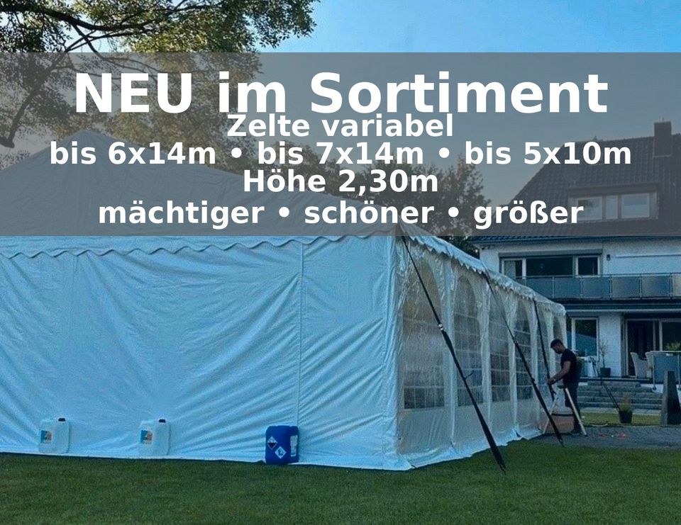 Partyzelt Festzelt Firmenfeier Zeltboden 8x16m mieten in Kaarst – 3