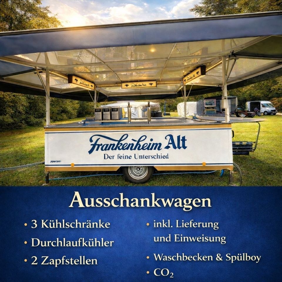 Ausschankwagen Bierwagen Getränkewagen Kellner mieten in Kaarst – 2