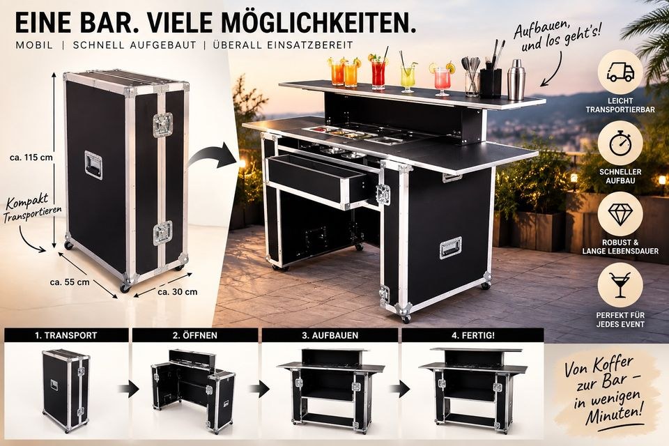 Mobile Cocktail Bar Verleihvon Zubehör mieten bei Paul-Fabian Harz – 2
