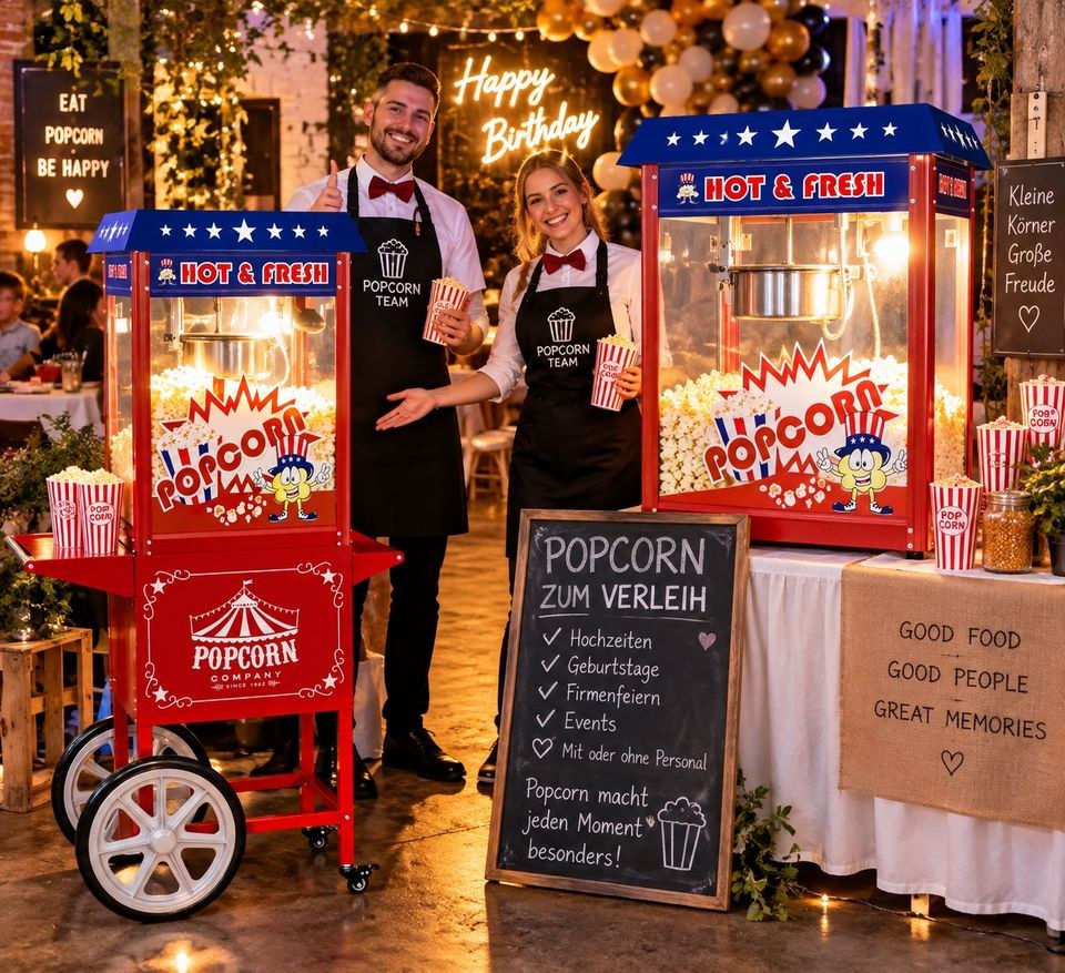 Popcornmaschine auf Rädern mieten bei Paul-Fabian Harz