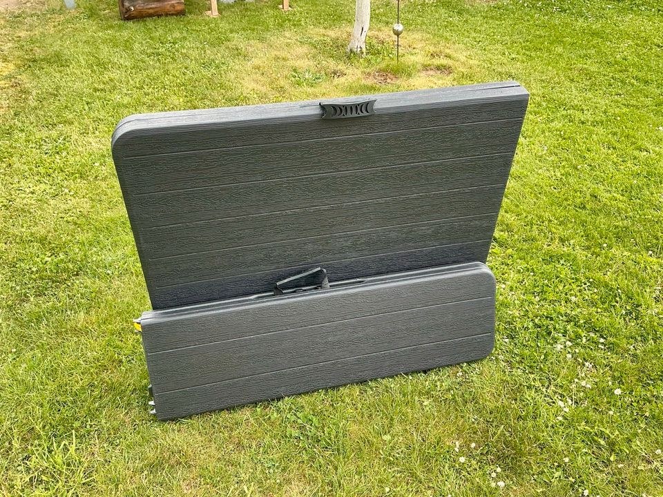 Bierzeltgarnitur schwarz Tisch Bank Set mieten bei TutNix – 4