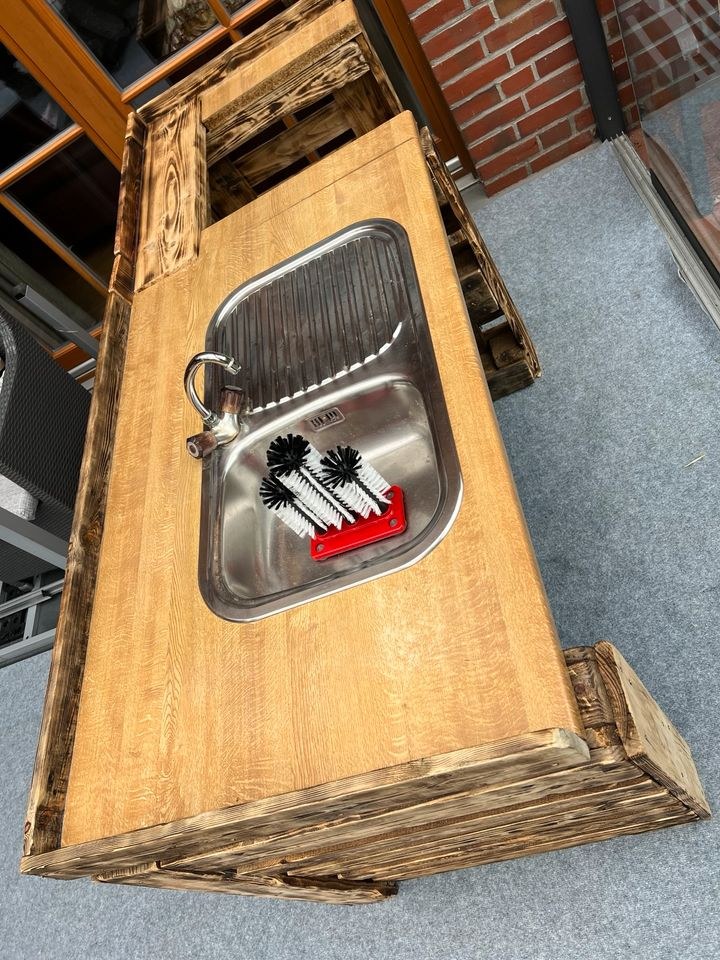 Zapfanlage Bierkühlschrank Theke inkl Spüle mieten in Dalum – 4