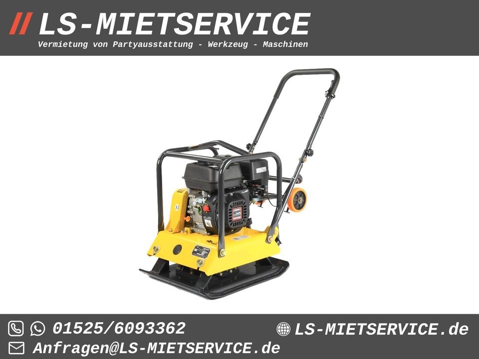 Rüttelplatte 104kg 20kN Rüttler mieten bei LS-Mietservice