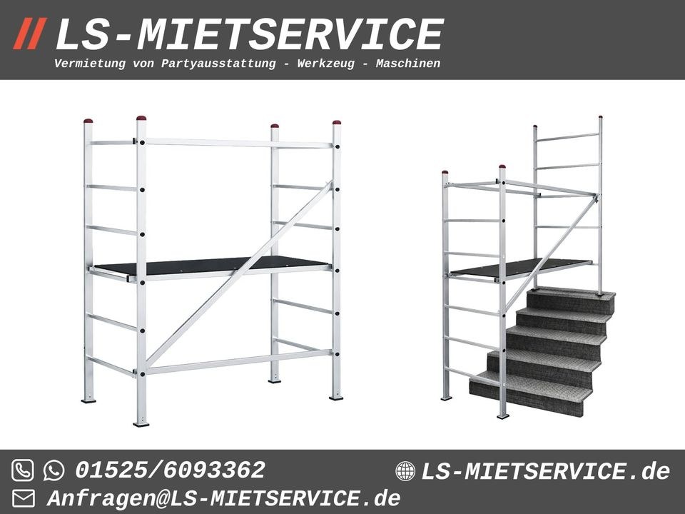 Gerüst Treppengerüst mieten bei LS-Mietservice – sicher in der Höhe