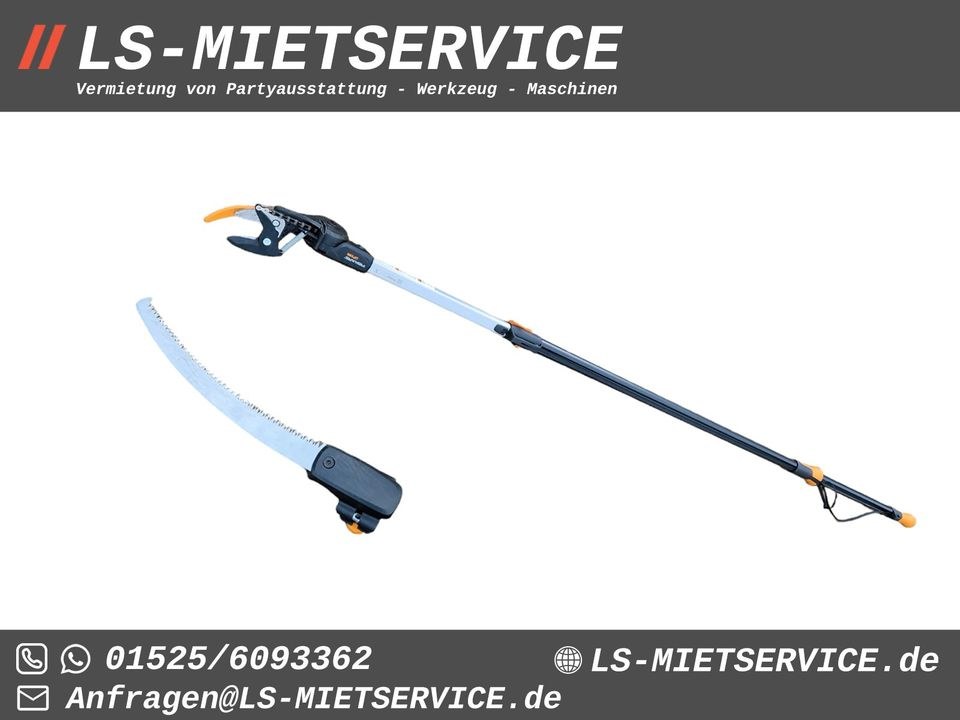 Fiskars Teleskop Schneidgiraffe UPX86 mieten bei LS-Mietservice