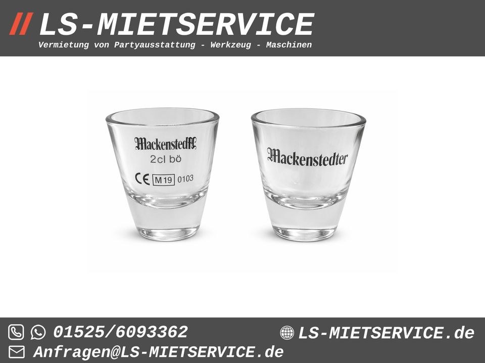 Gläser I Biergläser Schnapsgläser Sektgläser mieten bei LS-Mietservice – 2