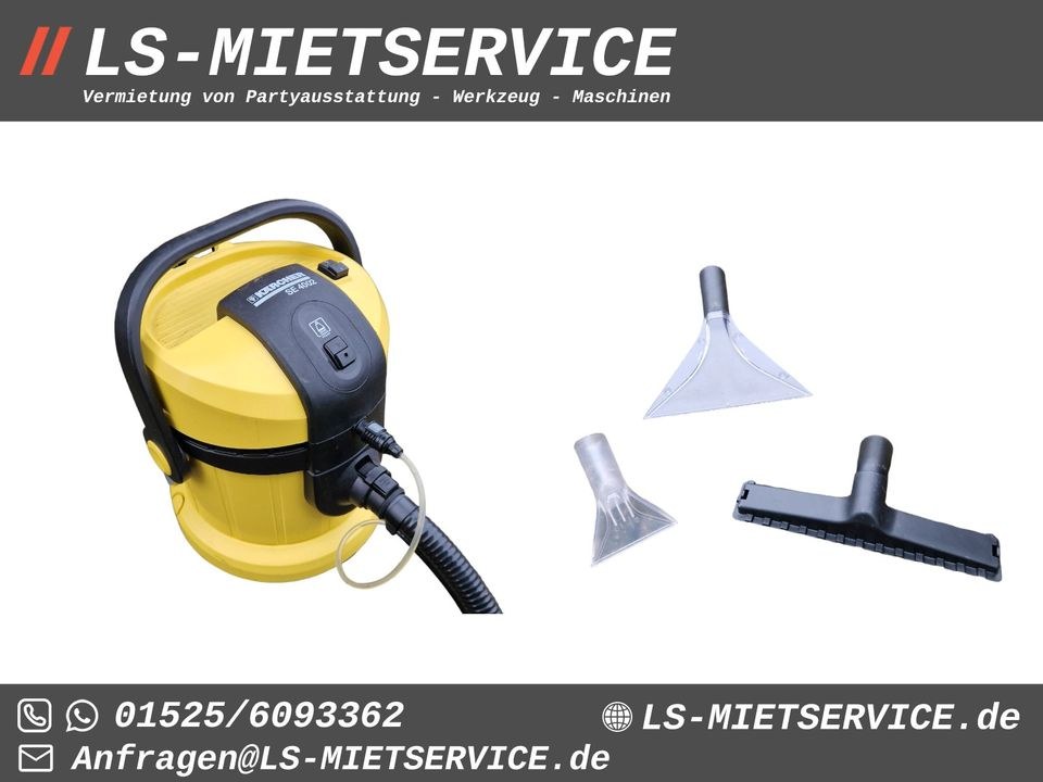 Teppich Polsterreiniger Kärcher Nasssauger mieten bei LS-Mietservice