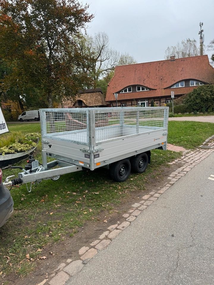 2 Tonnen Rückwärtskipper Anhänger mieten bei Deichbar