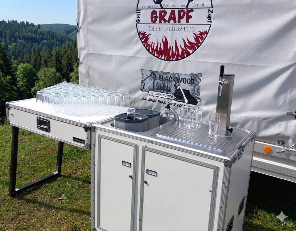 Zapfanlage Bier Bar Theke Stehtisch Grapf mieten in Saarwellingen – 4