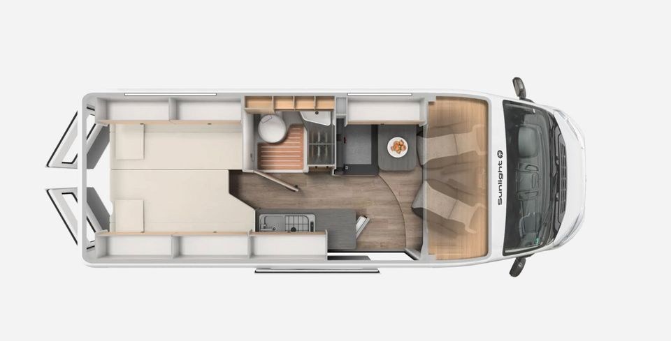 KLIMA LÄNGSBETTEN Wohnmobil Kastenwagen Camper mieten in Paderborn – 3