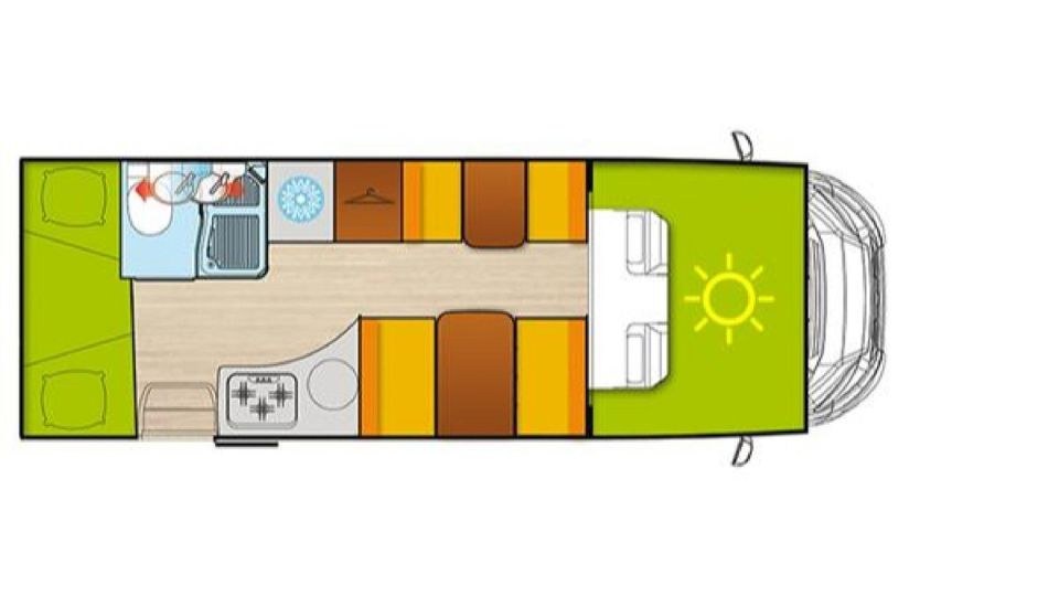 Automatik Wohnmobil Camper Van Alkoven TV mieten in Paderborn – 2