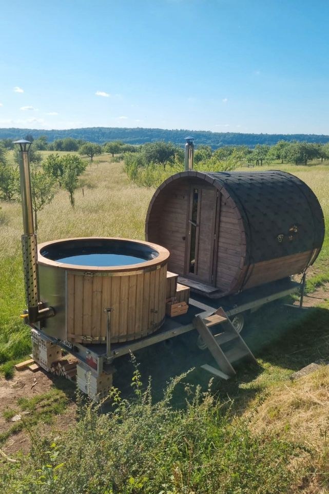 mobile Fasssauna Hot Tub Whirlpool mieten in Grünberg – das Besondere