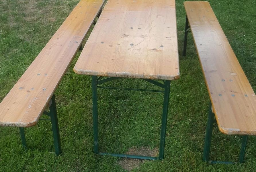 Bierbank Biertisch Biergarnitur Buffettisch mieten in Heilbronn – 4