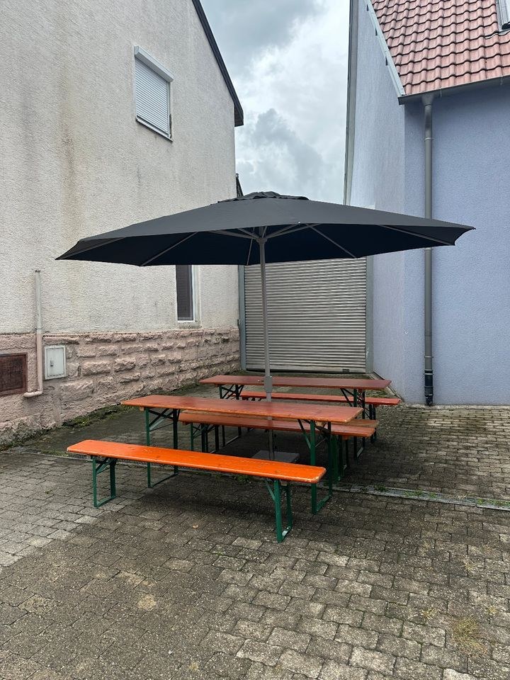 Sonnenschirm Schirmständer Pavillon mieten bei Lucios Vermietung – 3