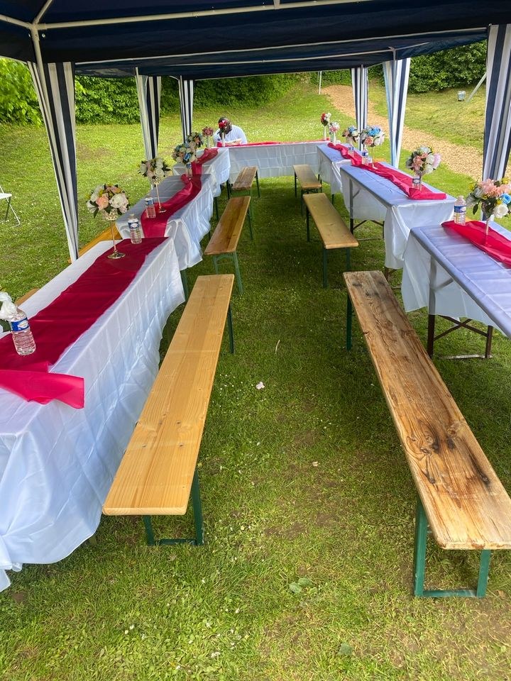 Bierbank Biertisch Biergarnitur Buffettisch mieten in Heilbronn – 2