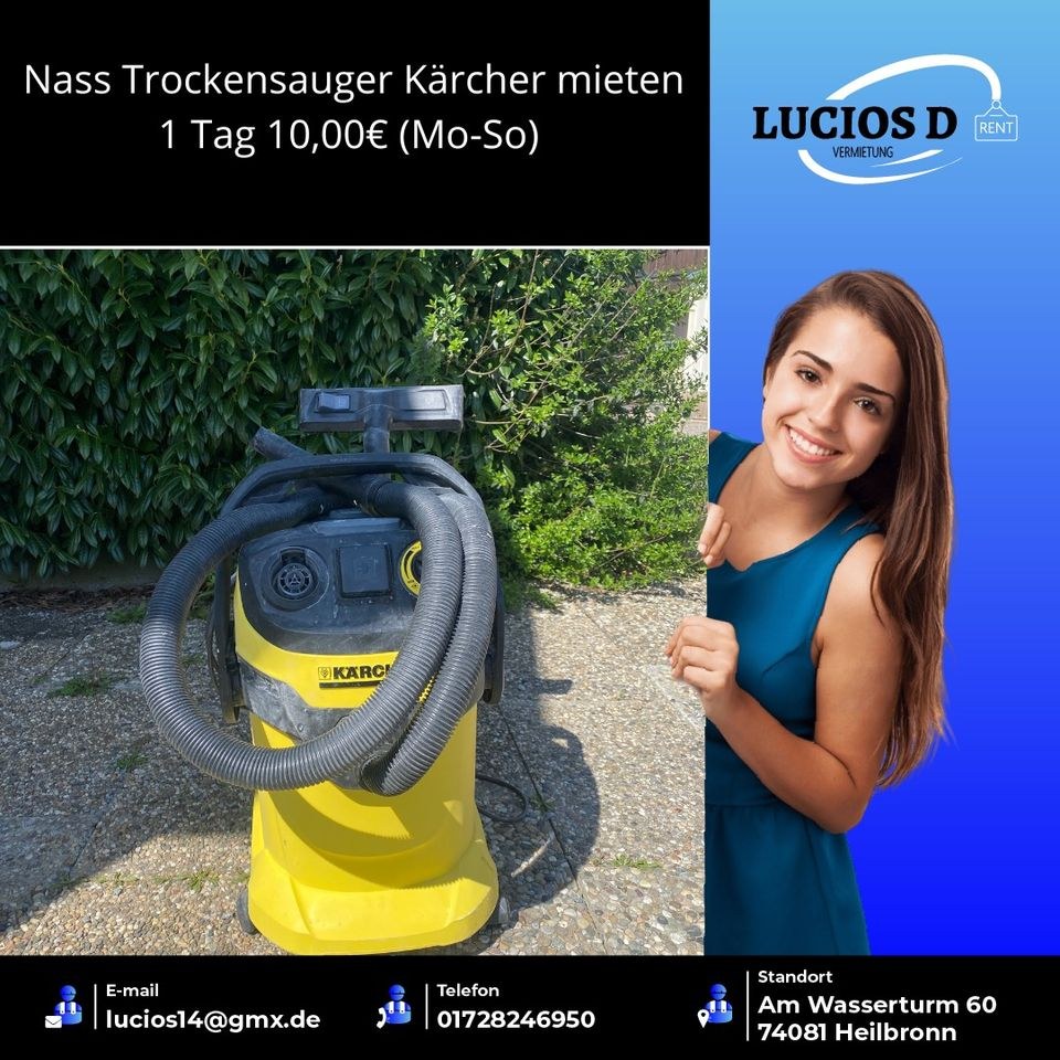 Dampfreiniger Nass Trockensauger KärcherBad mieten in Heilbronn – 4