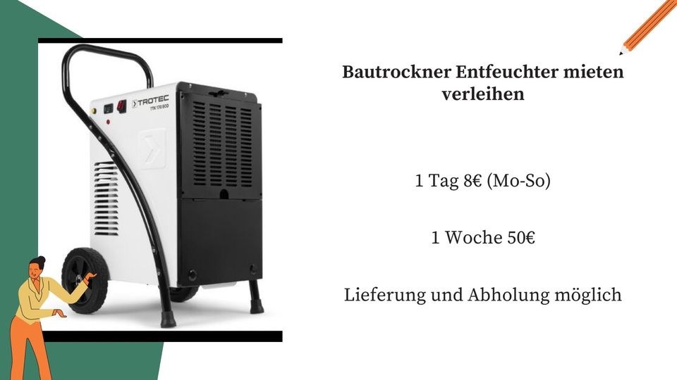 Bautrockner Luftentfeuchter Bauheizer Heizlüfter mieten in Heilbronn – 2