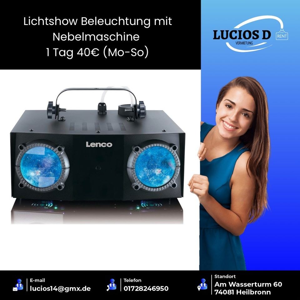 Pioneer DDJ FLX4 Controller Soundbox Lichtshow mieten in Heilbronn – 3