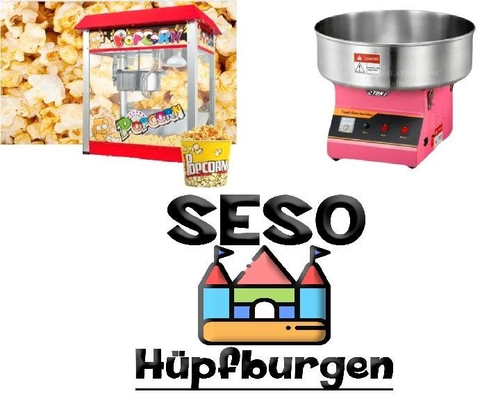 Zuckerwattemaschine Popcornmaschine N mieten bei SESO Hüpfburgen