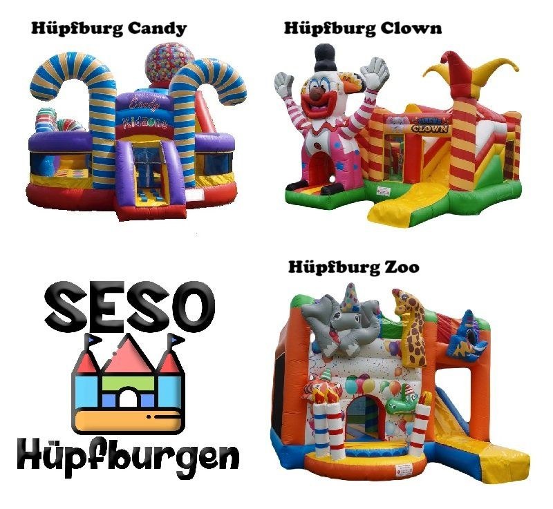 Hüpfburg N Candy Clown Zoo mieten bei SESO Hüpfburgen