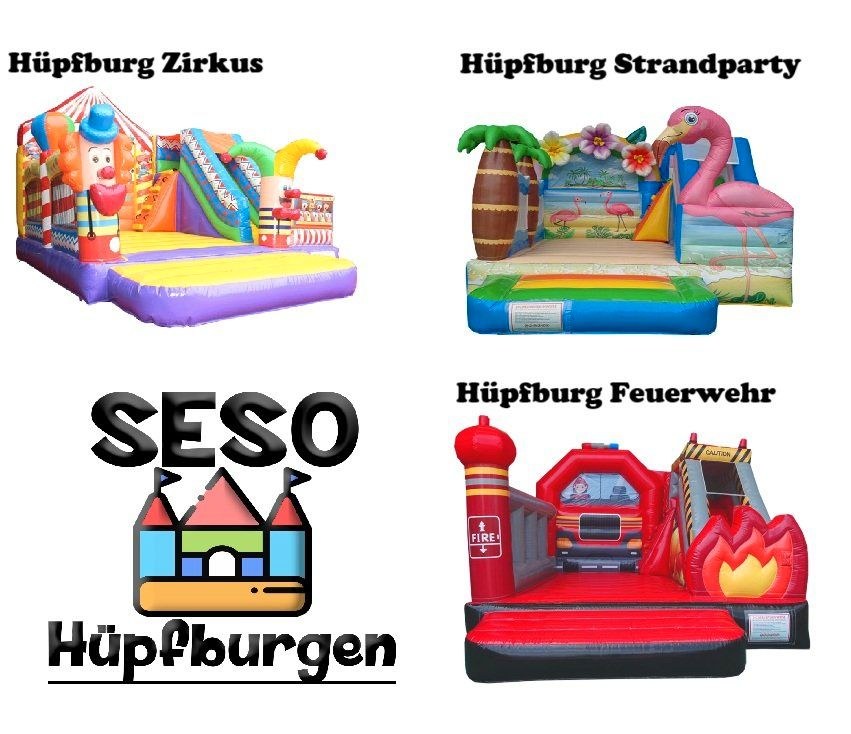 Hüpfburgen N Zirkus Strandparty Feuerwehr mieten bei SESO Hüpfburgen