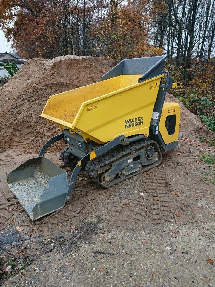 Dumper Kettendumper Wacker Neuson DT12 mieten in Heiligenhaus