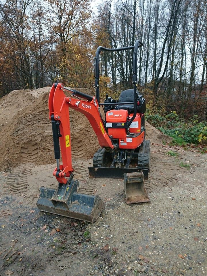 Mini Bagger Kettenbagger Kubota U10 5 Lieferg mieten in Heiligenhaus – 3