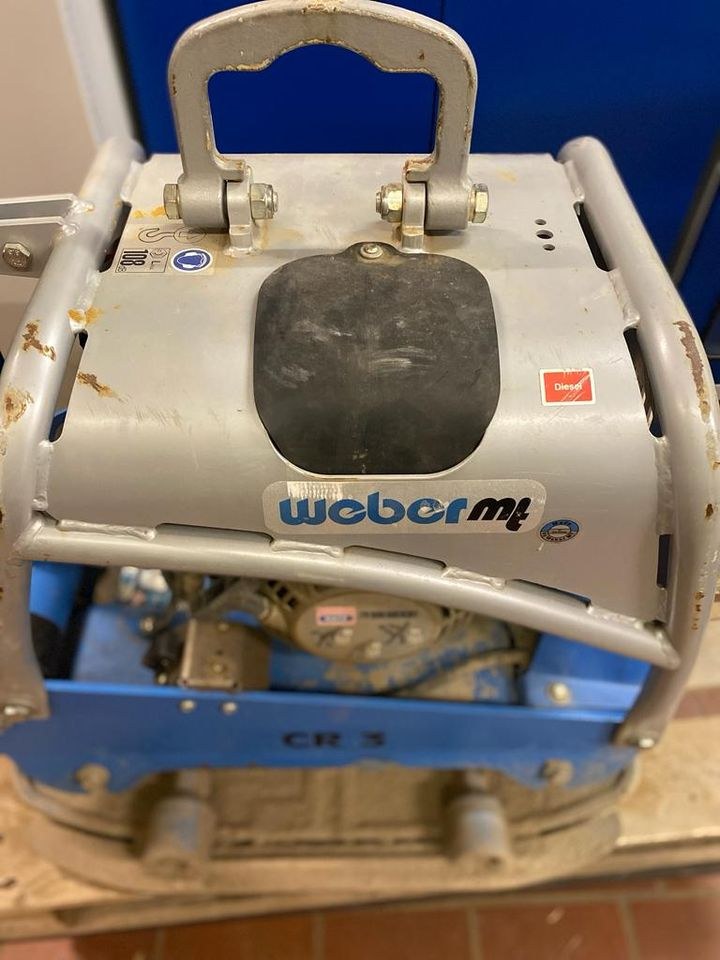 Rüttelplatte Vibrationsplatte Weber CR3 mieten in Heiligenhaus – 3