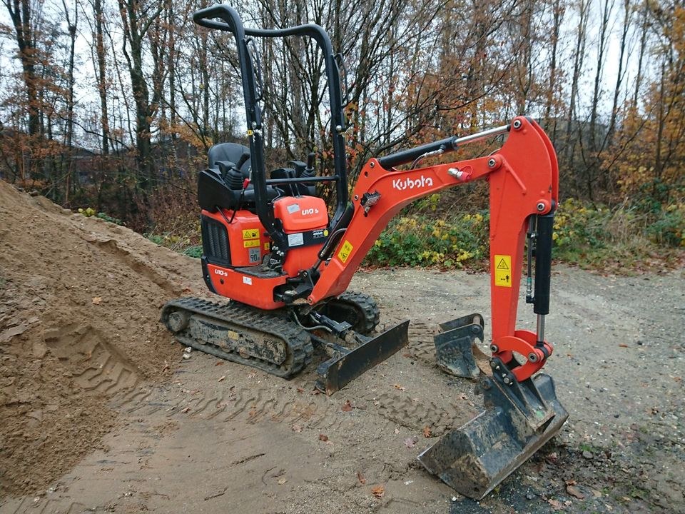 Mini Bagger Kettenbagger Kubota U10 5 Lieferg mieten in Heiligenhaus – 2