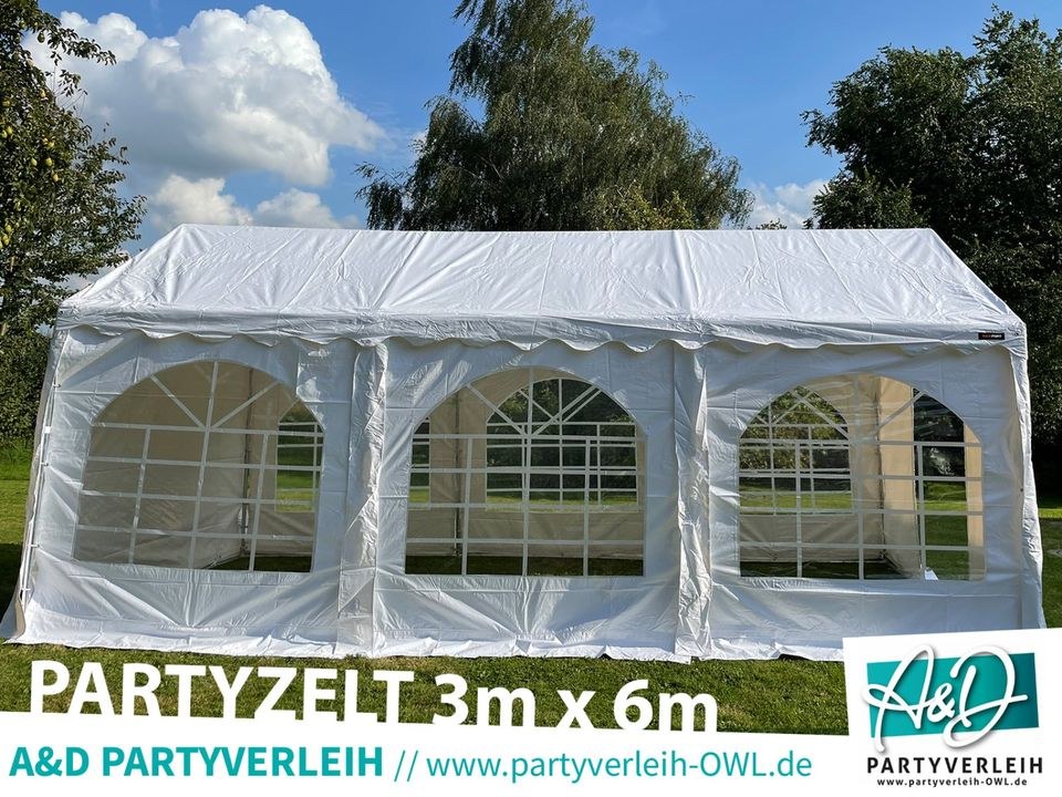 Partyzelt 3m x 6m Festzelt Bierzelt Zelt mieten in Leopoldshöhe – 3