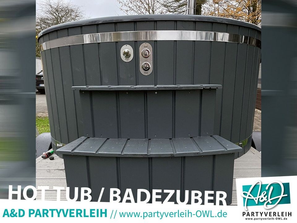 Mobiler Hot Tub Jacuzzi Badezuber Badefass mieten in Leopoldshöhe – 3