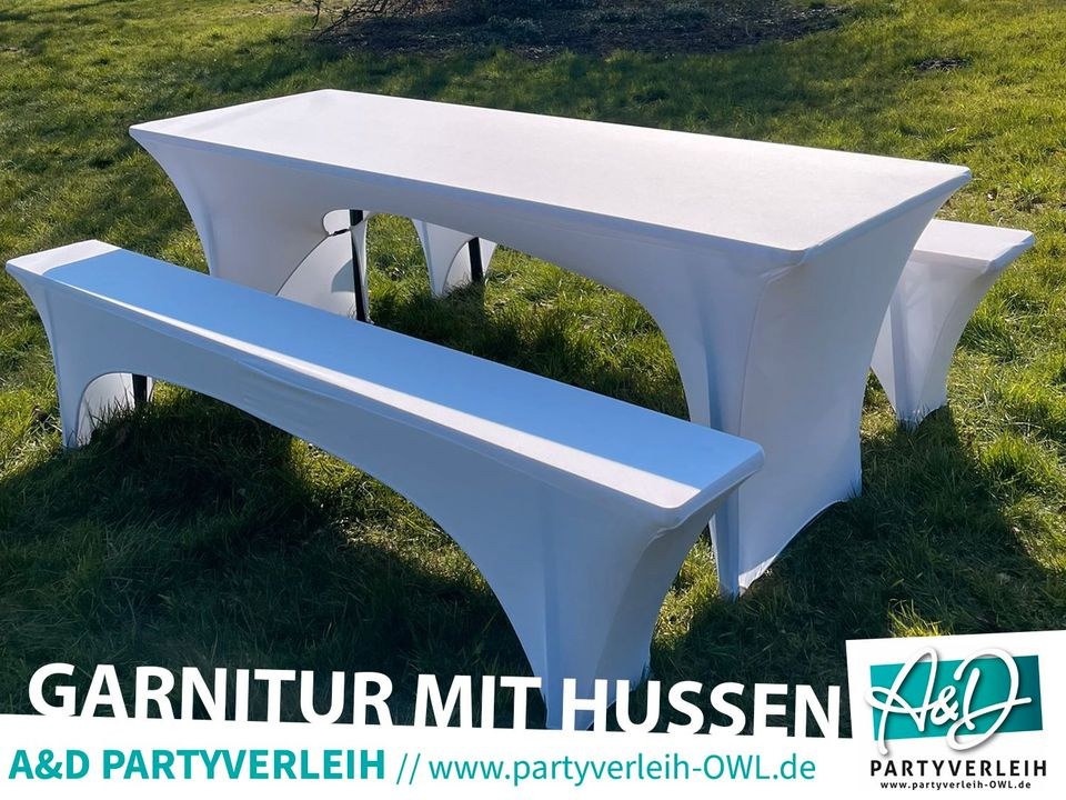 Bierzeltgarnitur extra breit Gartentisch mieten in Leopoldshöhe – 3