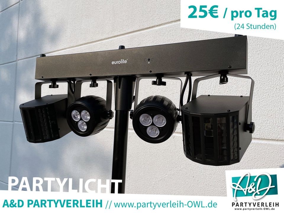 Partybeleuchtung Partylicht Lichtanlage mieten in Leopoldshöhe