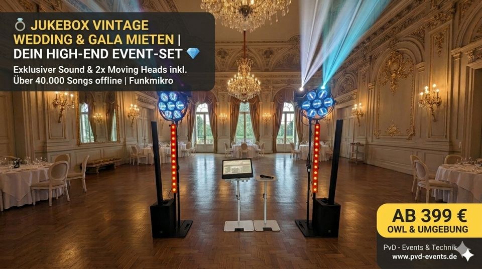 High End Jukebox mieten in Hüllhorst – Atmosphäre auf Knopfdruck