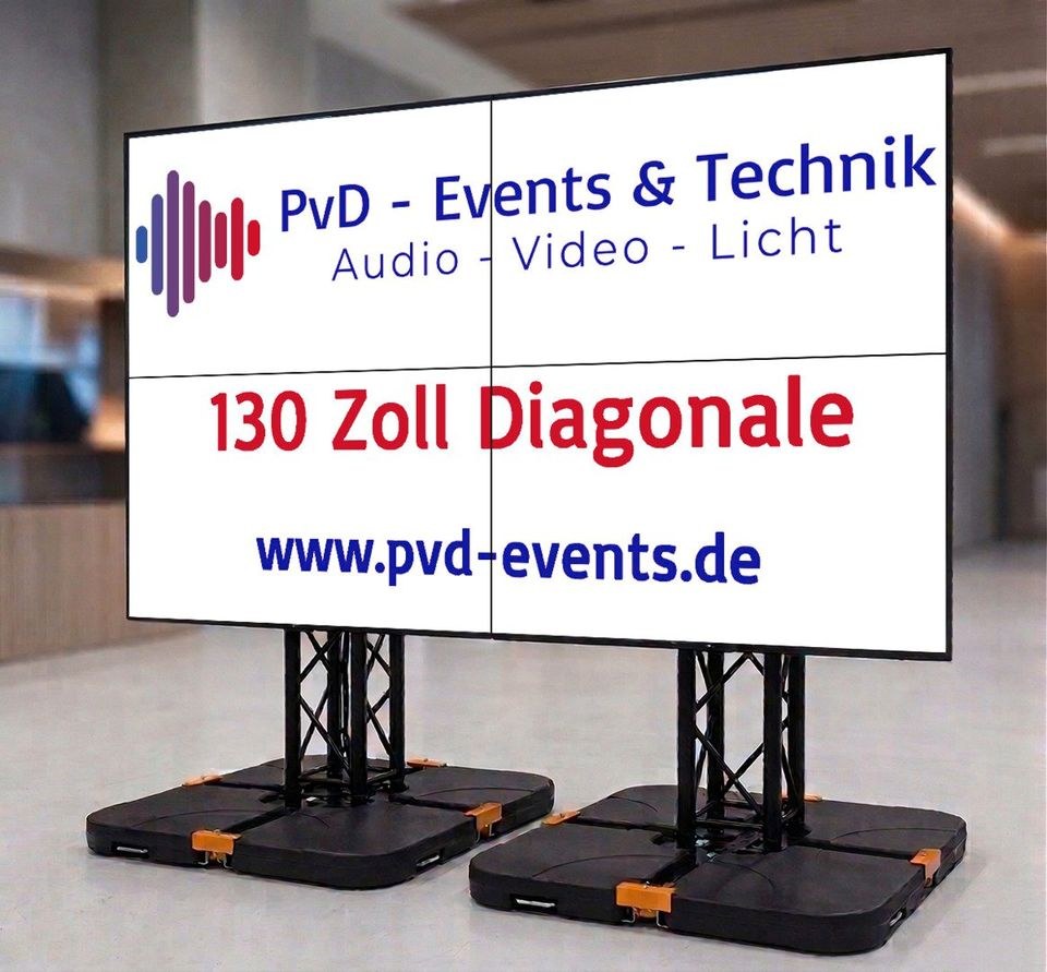 130 High End TV Wand mieten in Hüllhorst – großes Bild für alle – 2