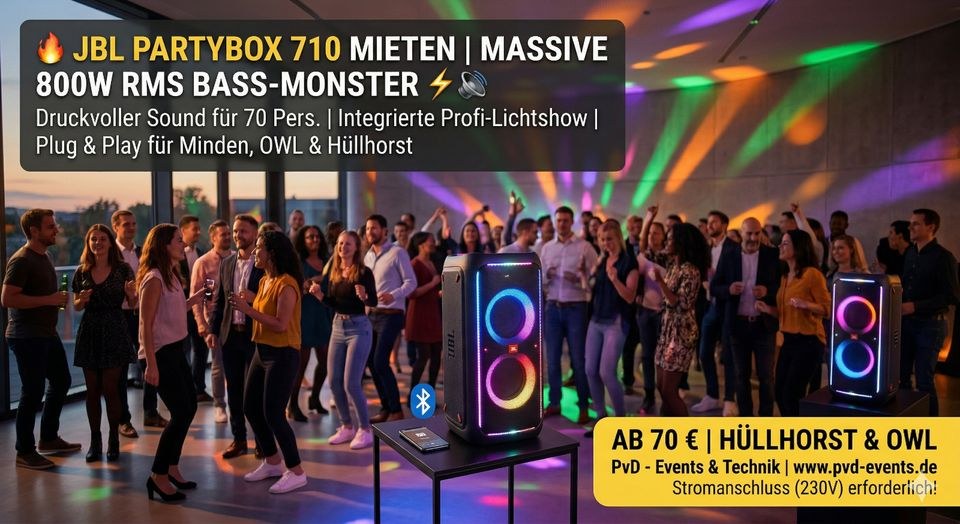 JBL Partybox 710 mieten bei DJ Luca Luca Lodder – Party-Sound