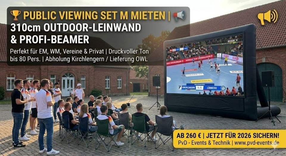 Public Viewing M mieten bei DJ Luca Luca Lodder – großes Bild für alle
