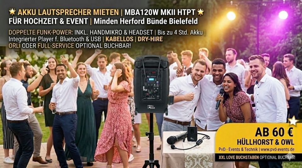 Akku Lautsprecher mieten bei DJ Luca Luca Lodder – Party-Sound
