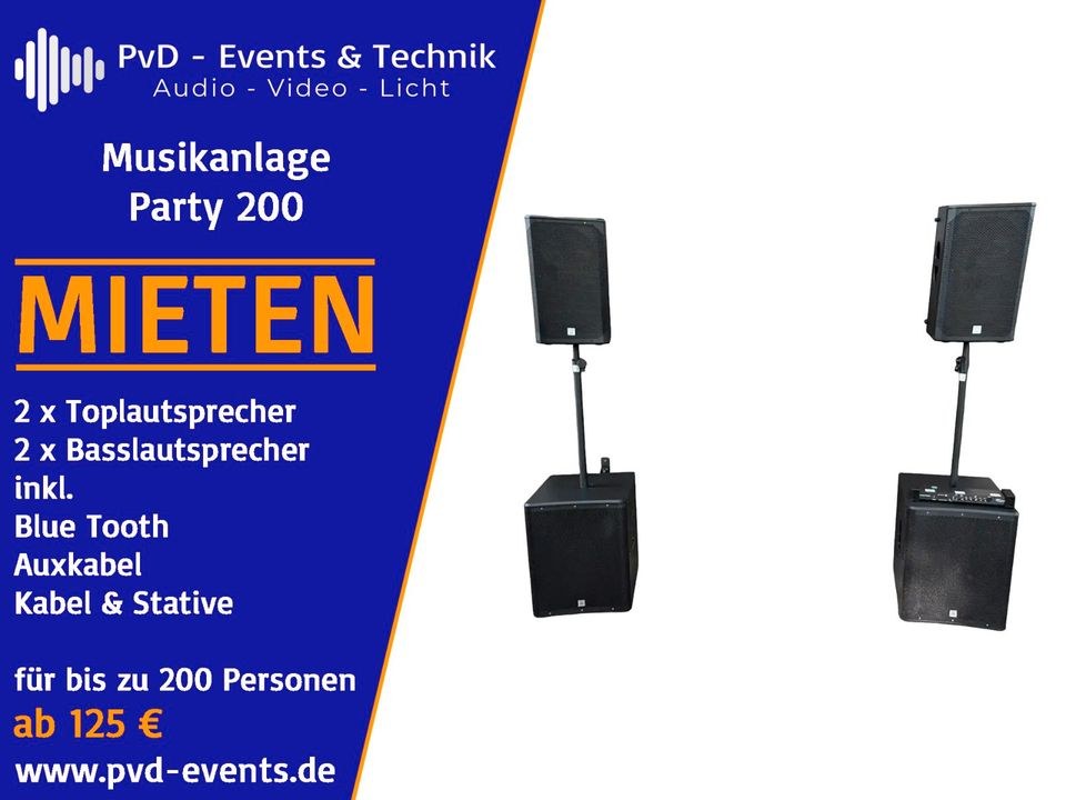 Musikanlage 100 Pers mieten bei DJ Luca Luca Lodder – Party-Sound – 4