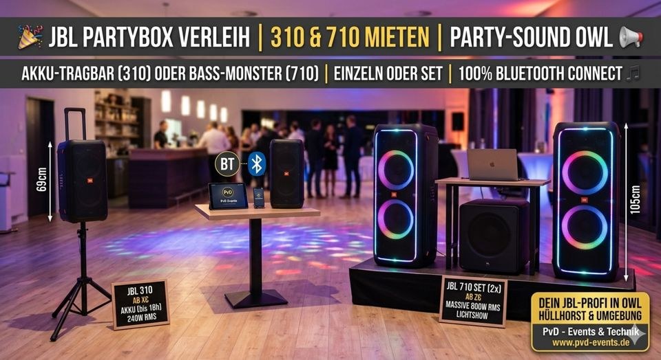 JBL Partybox mieten bei DJ Luca Luca Lodder – Party-Sound