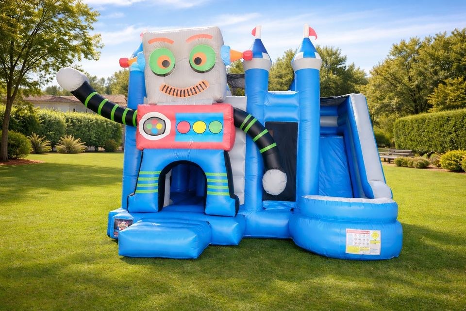 Hüpfburg XXL Rutsche Springburg Kinder mieten bei Wilmes & Kotte