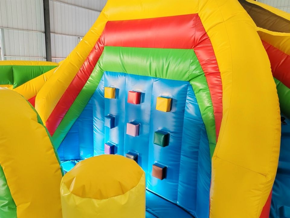 Hüpfburg Krokodil XXL Rutsche Kletterwand mieten bei Wilmes & Kotte – 2