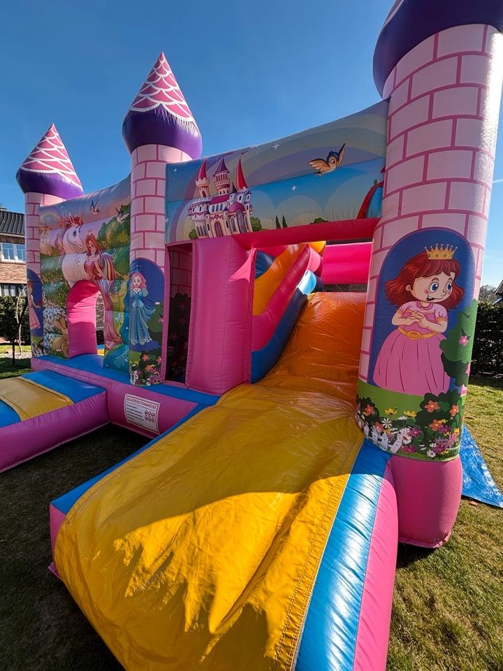Hüpfburg Prinzessinnen Schloss Multiplay mieten in Cappeln (Oldenburg)